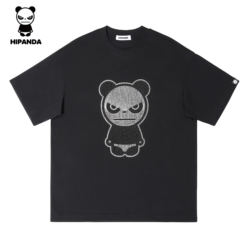 HiPanda你好熊猫M088#潮牌短袖男女同款2025年夏季新款高级感t恤