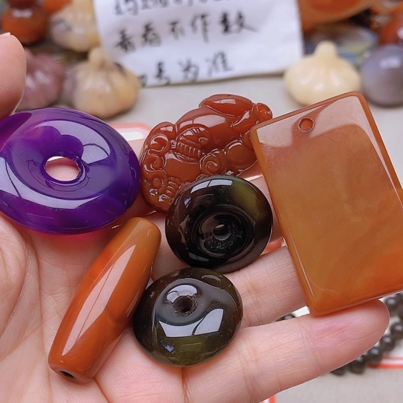 【闪购商品】未镶嵌玛瑙/玉髓珠宝半成品怡****）