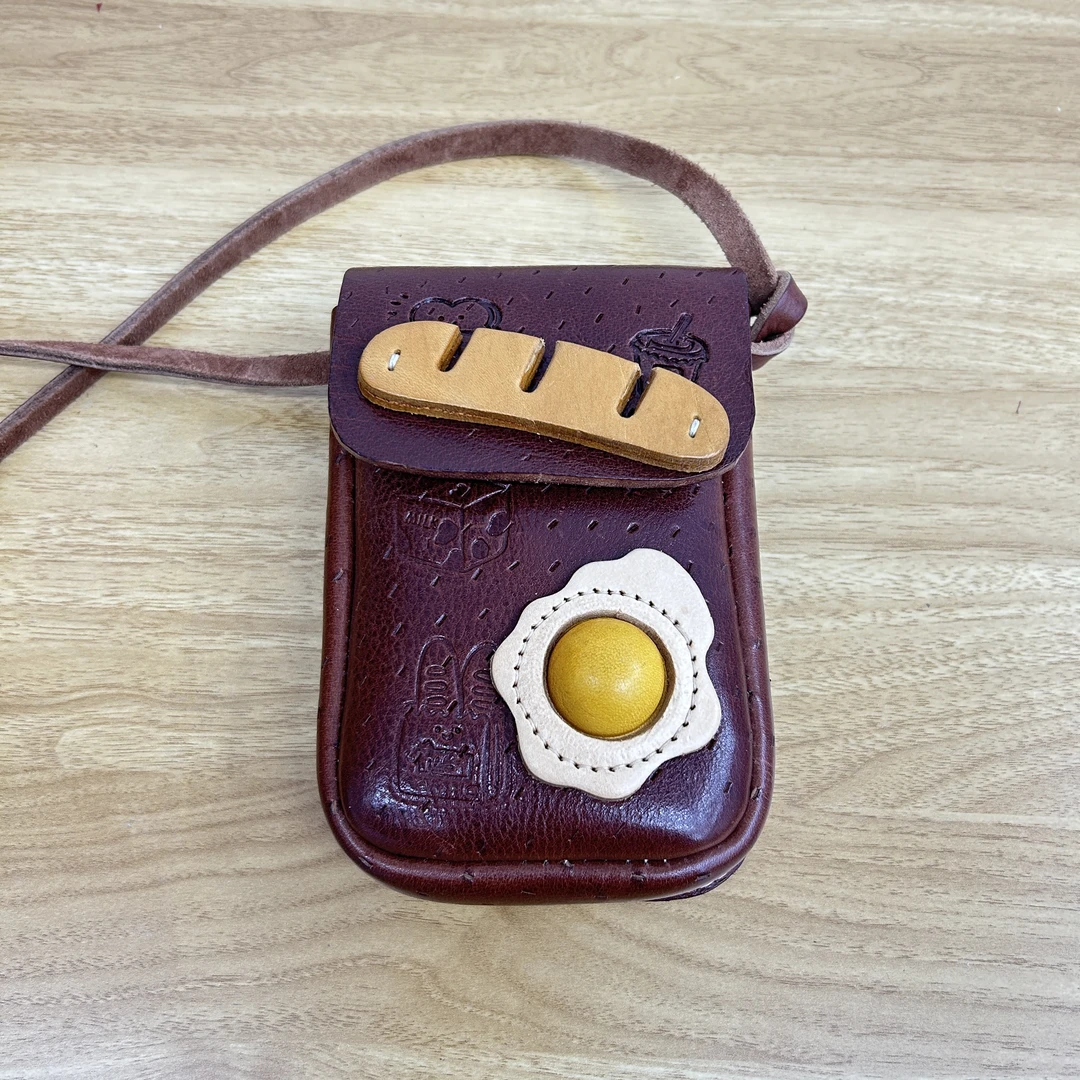 原生原物治愈系早餐手机包时尚时尚