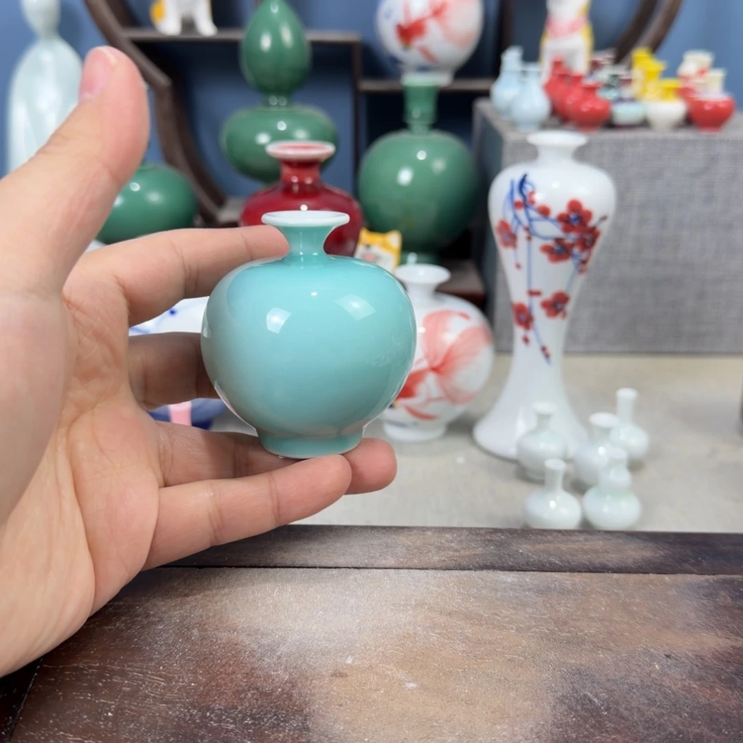 陶瓷手工小花器摆件