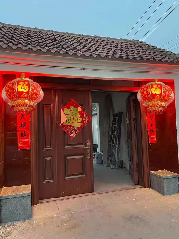 2026大门户外防水红灯笼定制别墅乔迁全铜灯笼新款阳台中国风吊灯