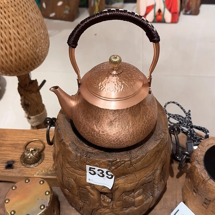 泉**迹老榆木创意摆件