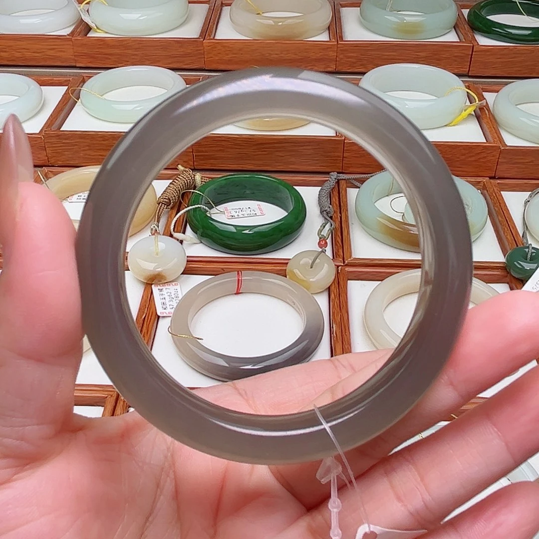 和田玉未镶嵌手镯51.5