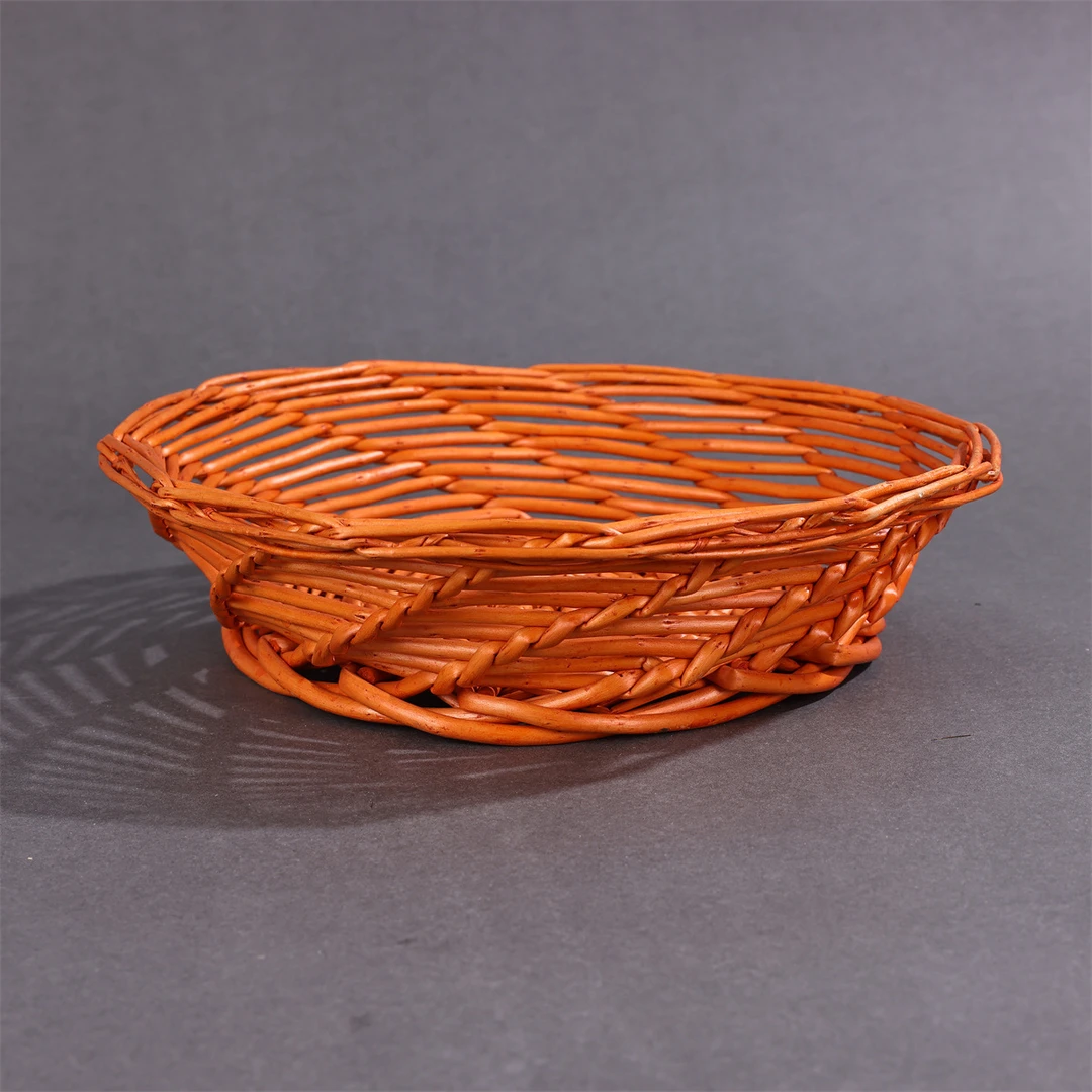 手工柳编隔热编织藤编耐高温仔篮篮防防烫圆形果盘篮煲砂锅蓝筐