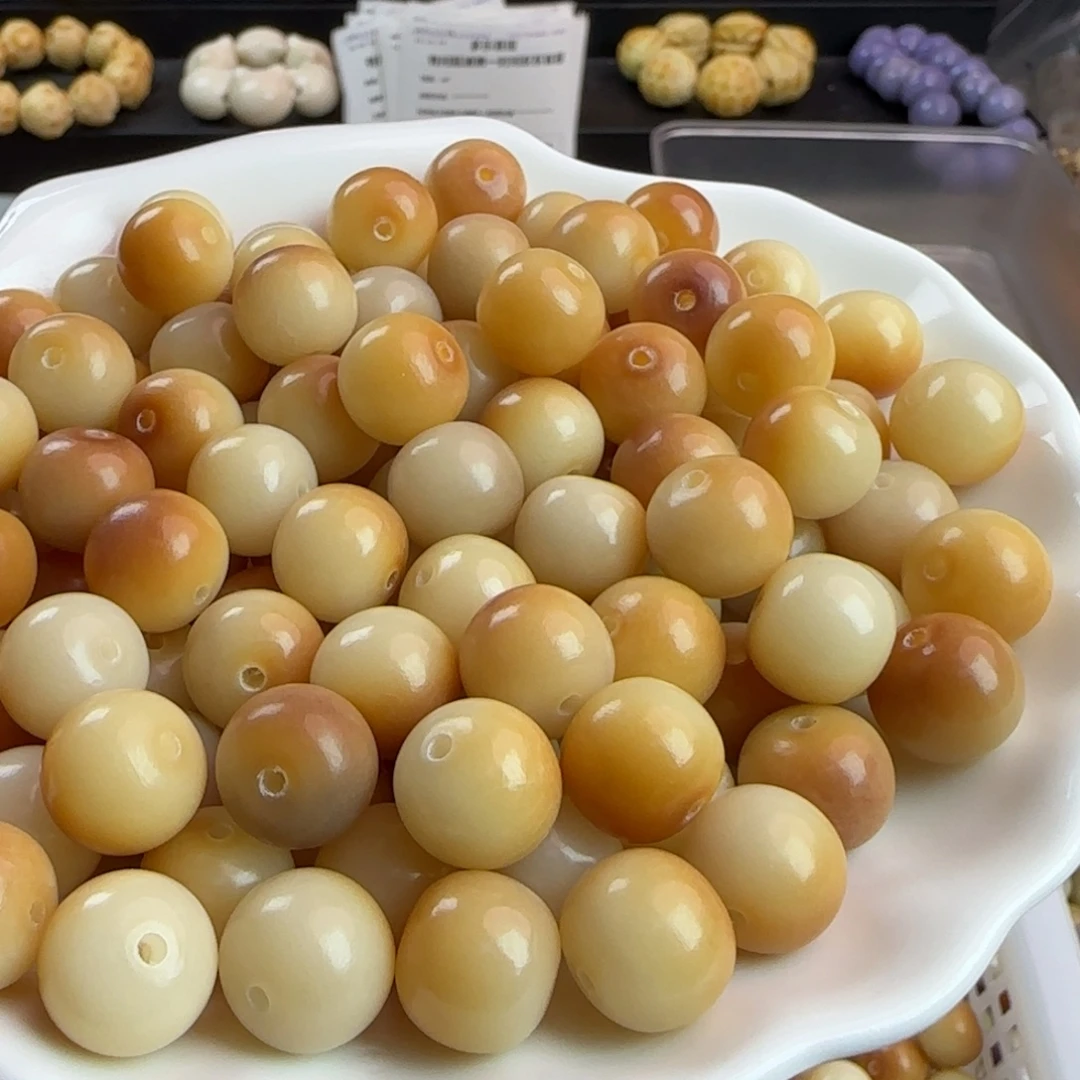 菩提根/象牙果手串卡13炭烧馒头苹果100颗➕20颗备珠