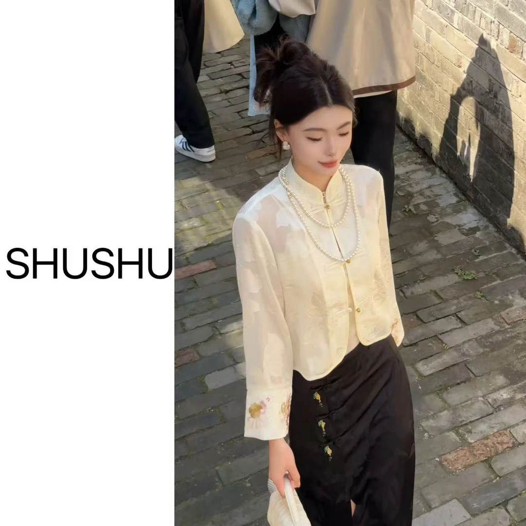 凤起玉鸣现货 新款【东方诗意】时尚气质长袖防晒上衣