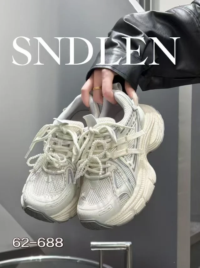 行多丽老爹鞋2025春季新款专柜正品厚底系带运动休闲女鞋