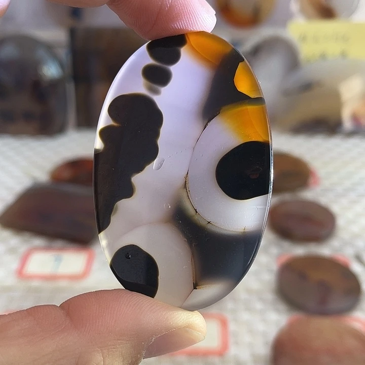 玛瑙/玉髓合金颈饰