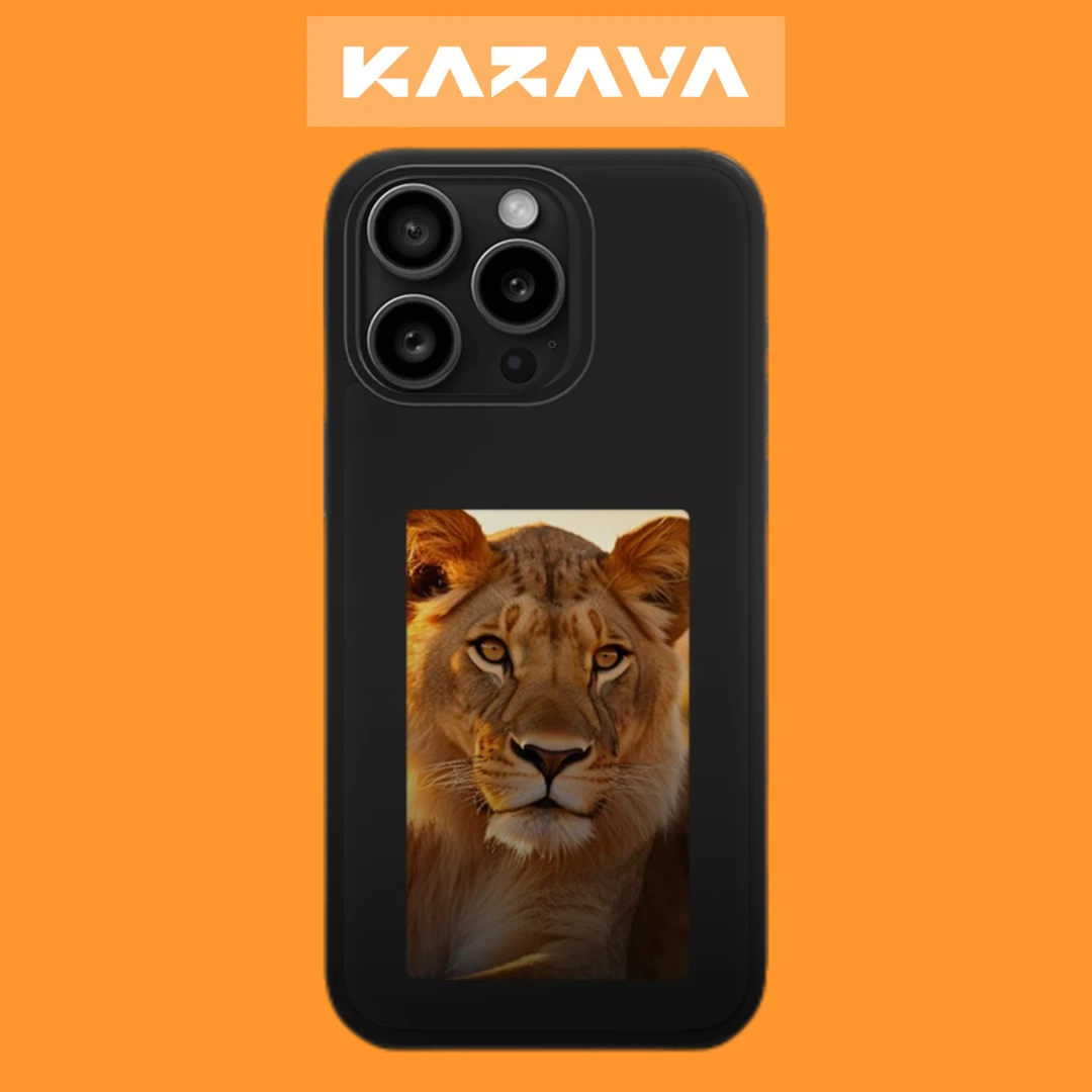 KAZAVA墨水屏手机壳超高清四色墨水屏diy投屏适用于苹果系列手机