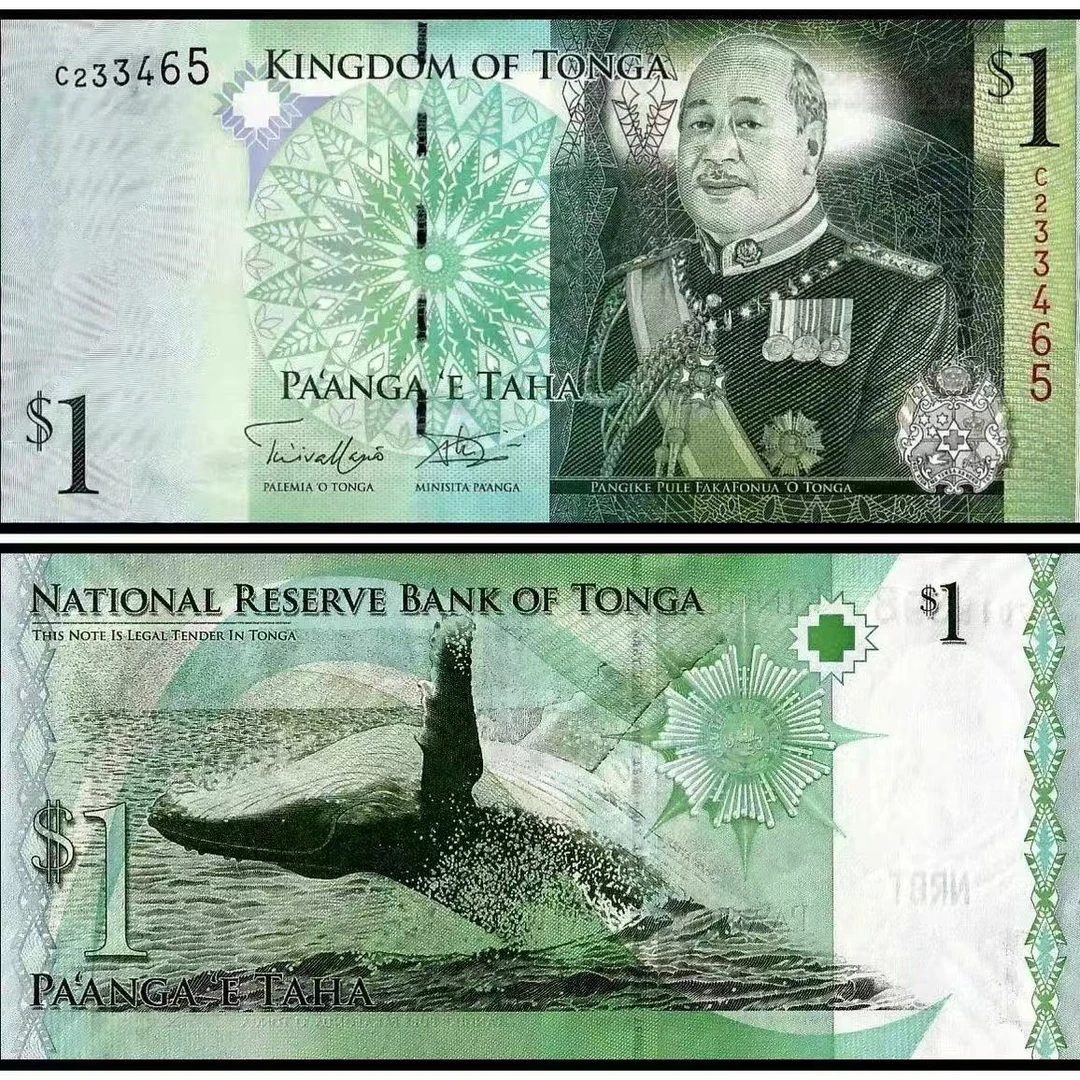 汤加1番加全新 2009-2014年 老纸钞保真 外国 钱币 收藏