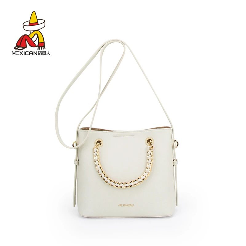 稻草人女包2025新款包包女斜挎包单肩休闲百搭大气高级感水桶包