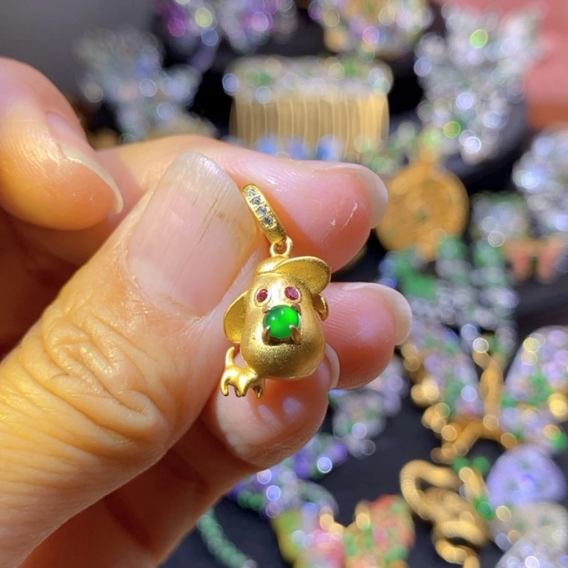 【闪购商品】银S925镶嵌挂件翡翠