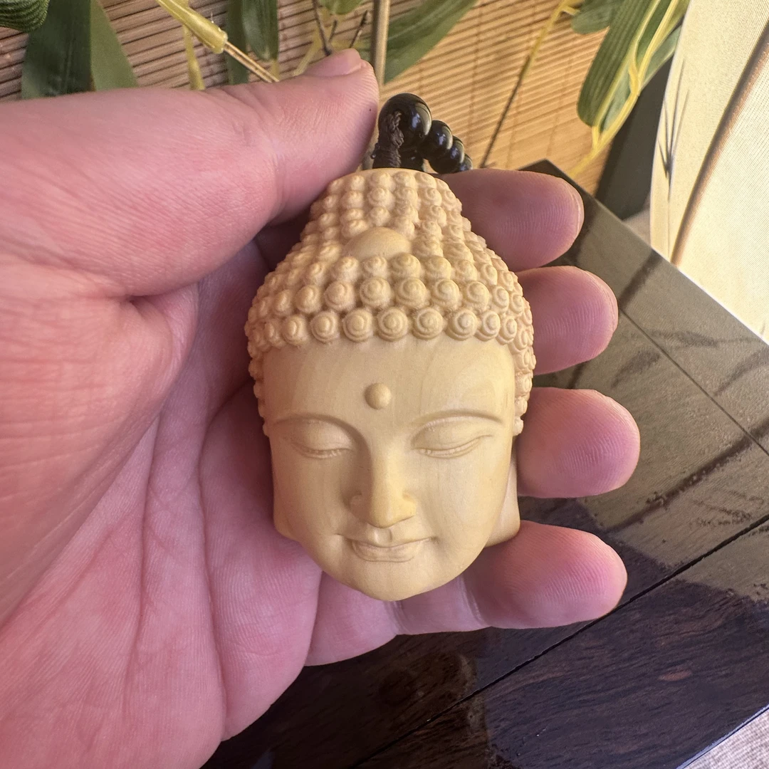 佛魔一念之间黄杨木雕手把件