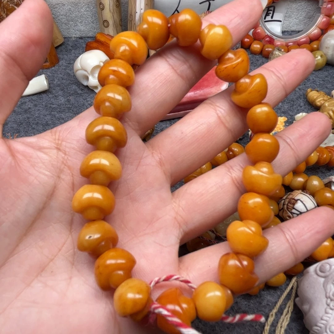 手串/手链贝壳人工养殖驼骨108