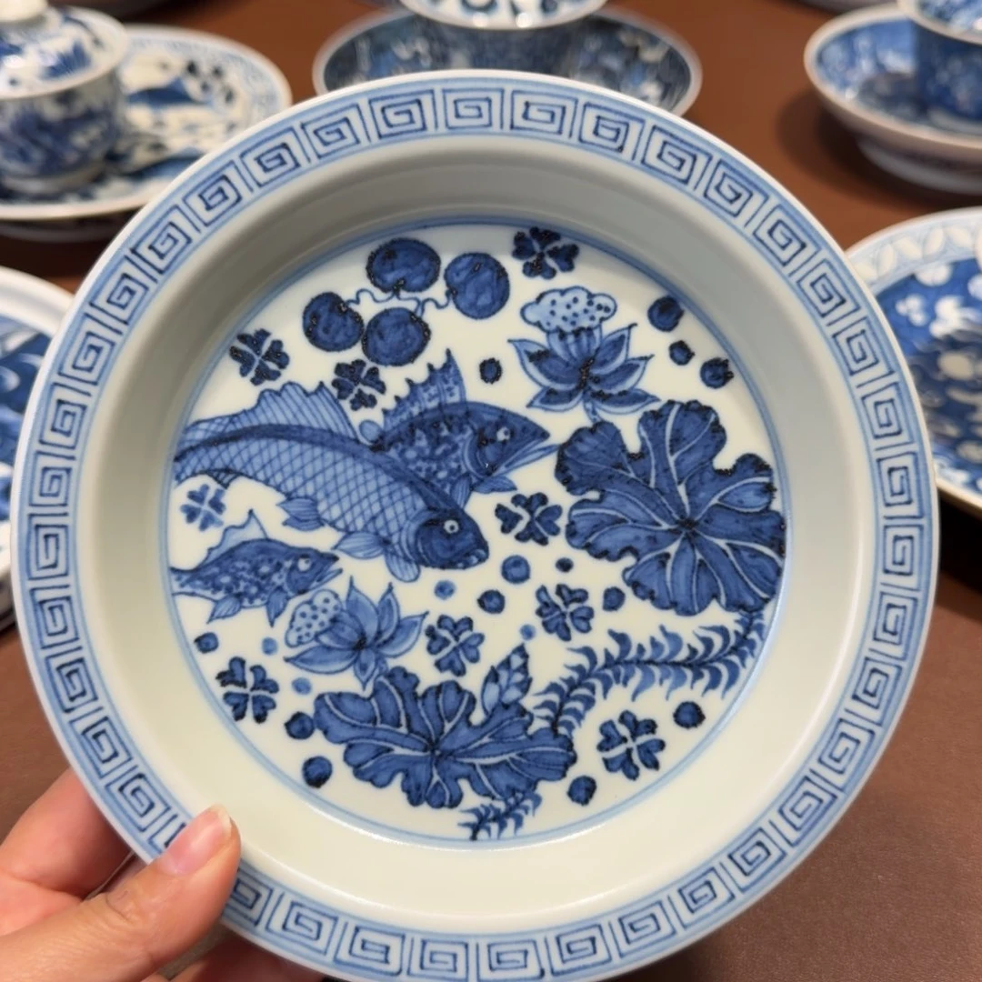 手工手绘茶具壶承