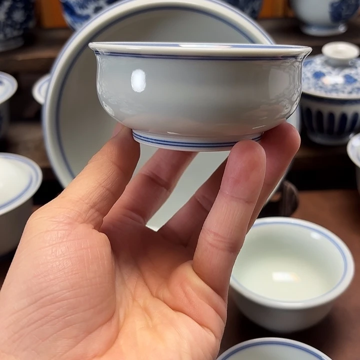 景德镇纯手工富贵炉式杯