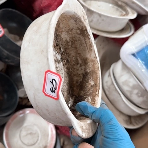 瓷片国营厂库存微瑕15厘米93