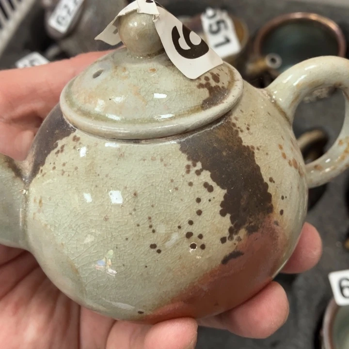 柴烧茶具茶杯大放漏