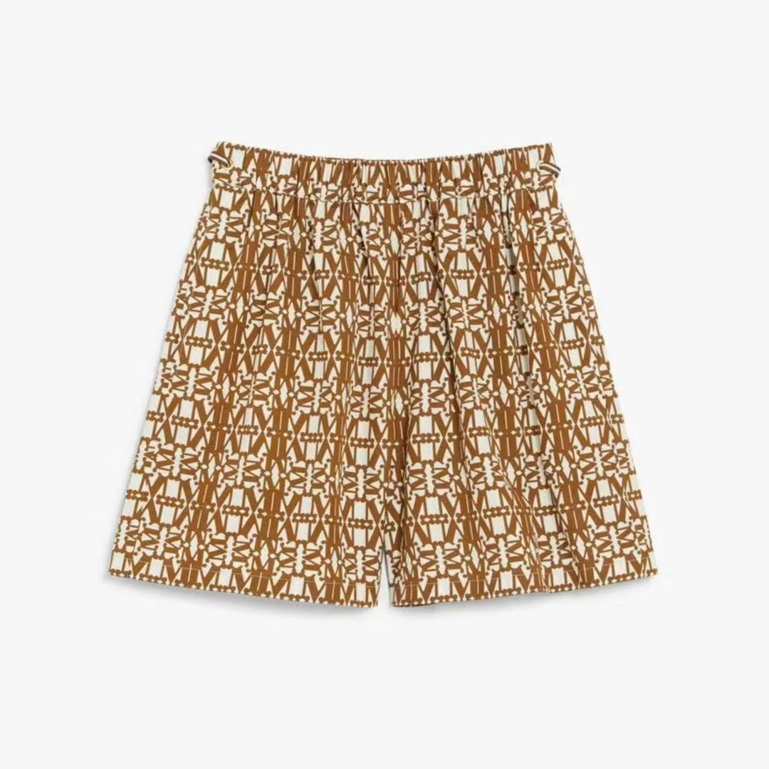 未使用 MaxMara 主线 25春夏新款 TAIGA 纯棉印花短裤