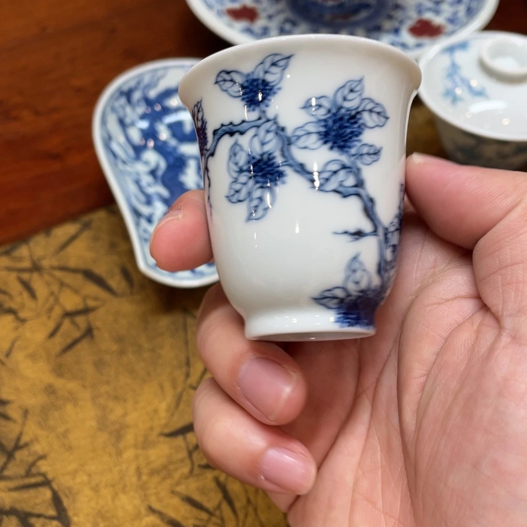 杯子瓷桂花铃铛杯