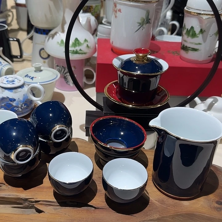 瓷10件套功夫茶具样板1套