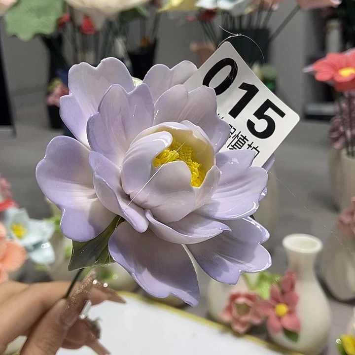 陶瓷纯手工捏花设计
