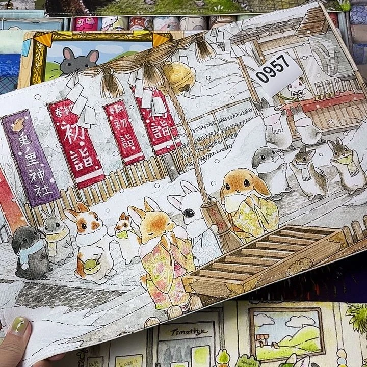 织绣A5活页不送纸0957