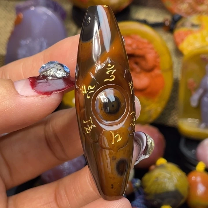 玛瑙/玉髓未镶嵌珠宝奇石尚品天眼天珠