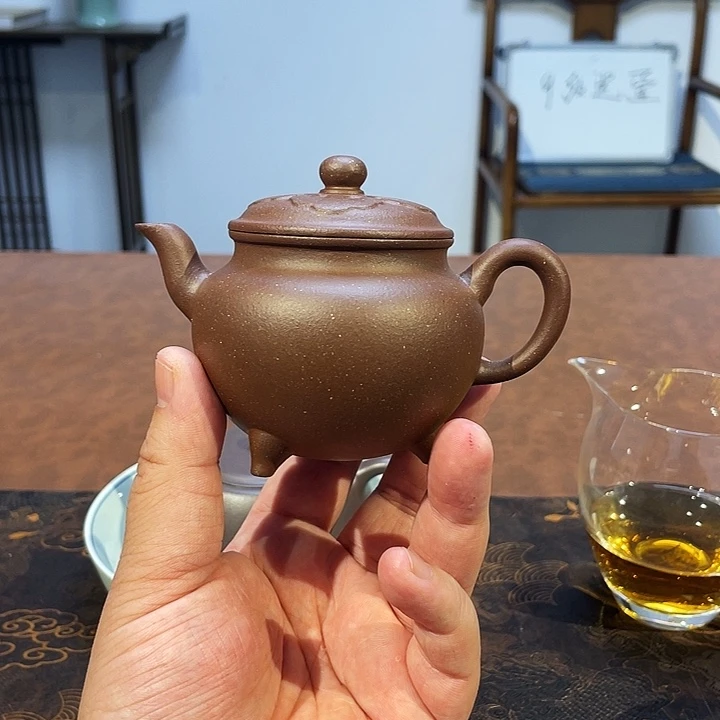 ****我茶壶紫砂大彬如意 150cc 天青泥