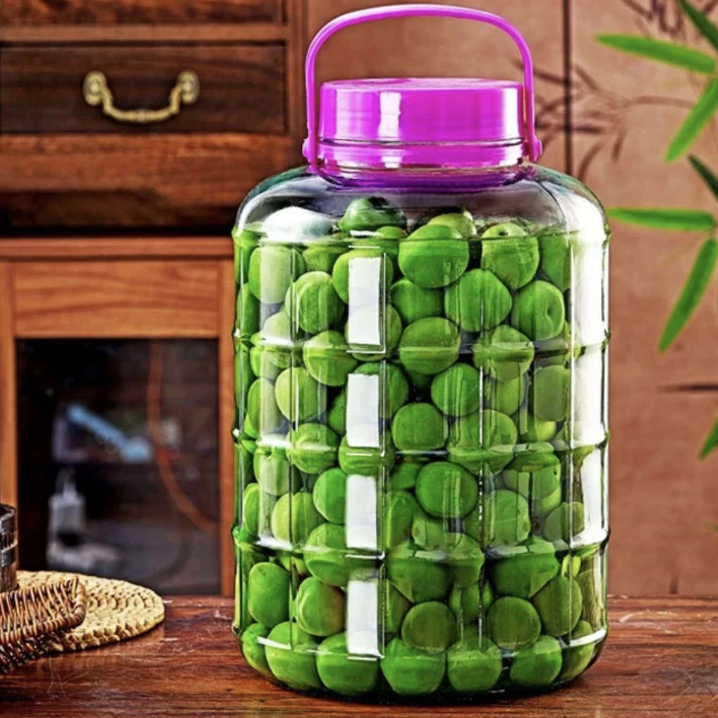 （10斤-20斤）无铅加厚玻璃密封罐泡菜坛五谷杂粮腌萝卜茶叶果酒瓶