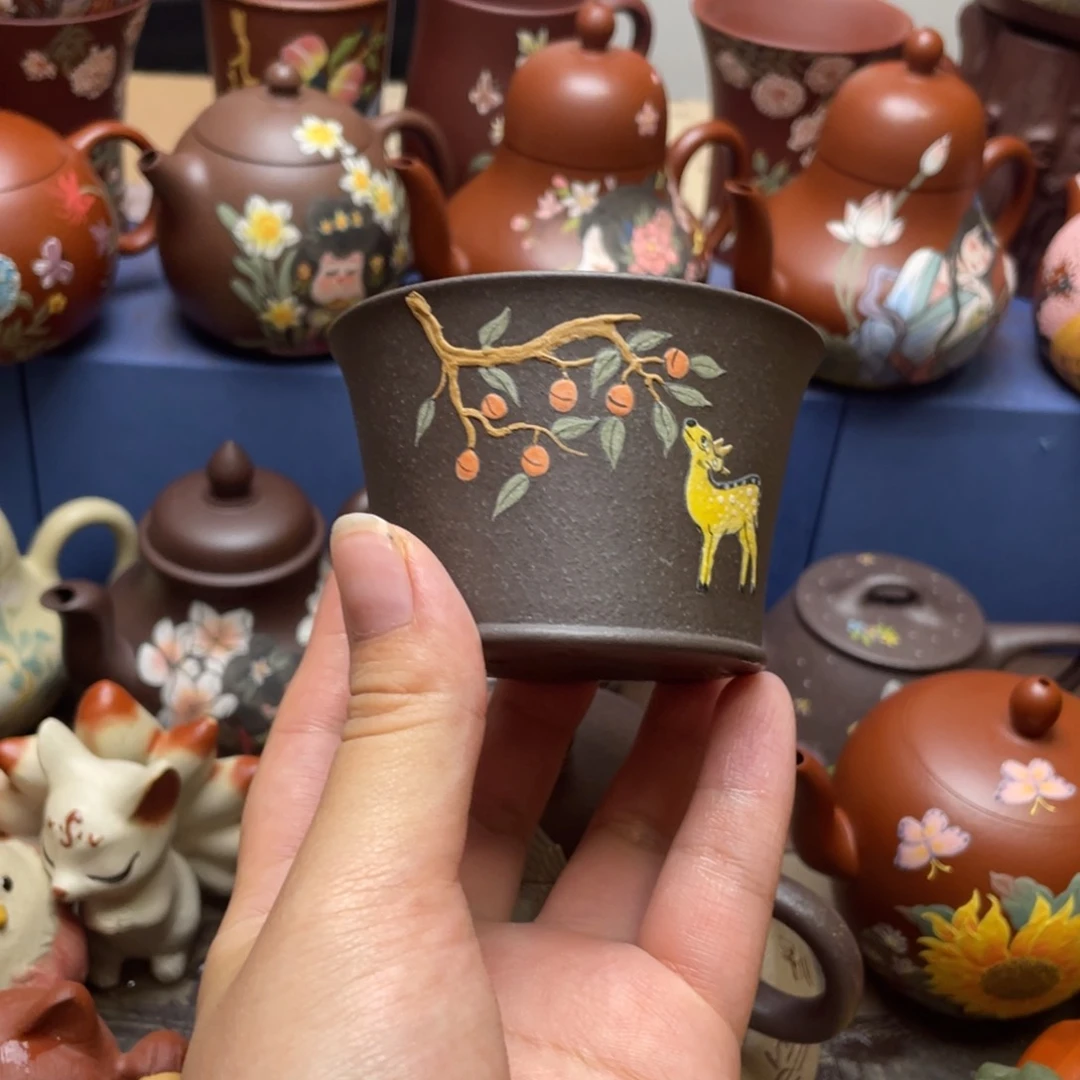 茶杯紫泥紫砂主人杯100cc