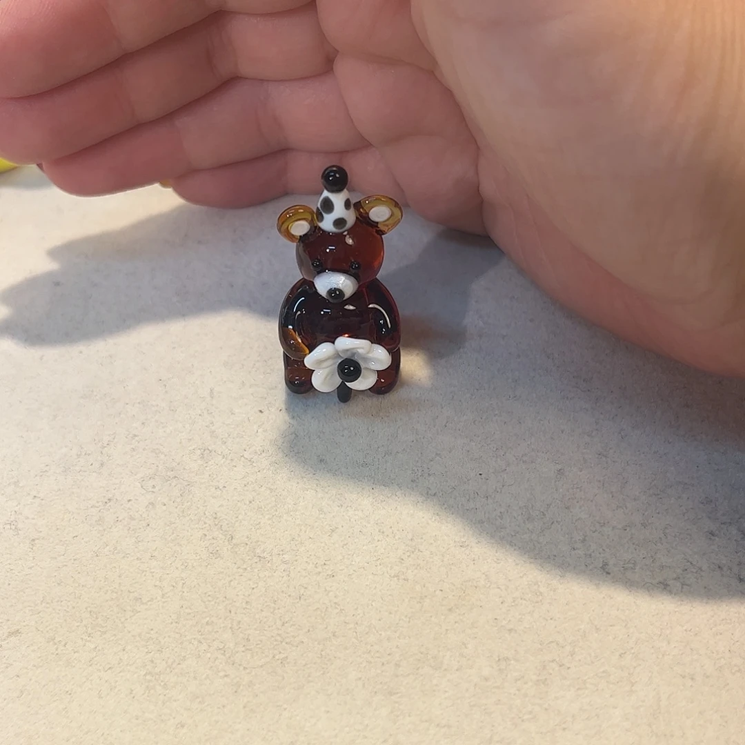 咸***瘩手工艺品琉璃小熊