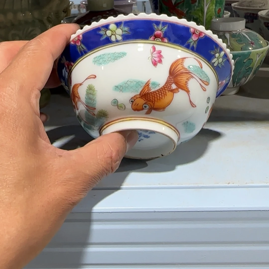 手绘瓷器，全部处理