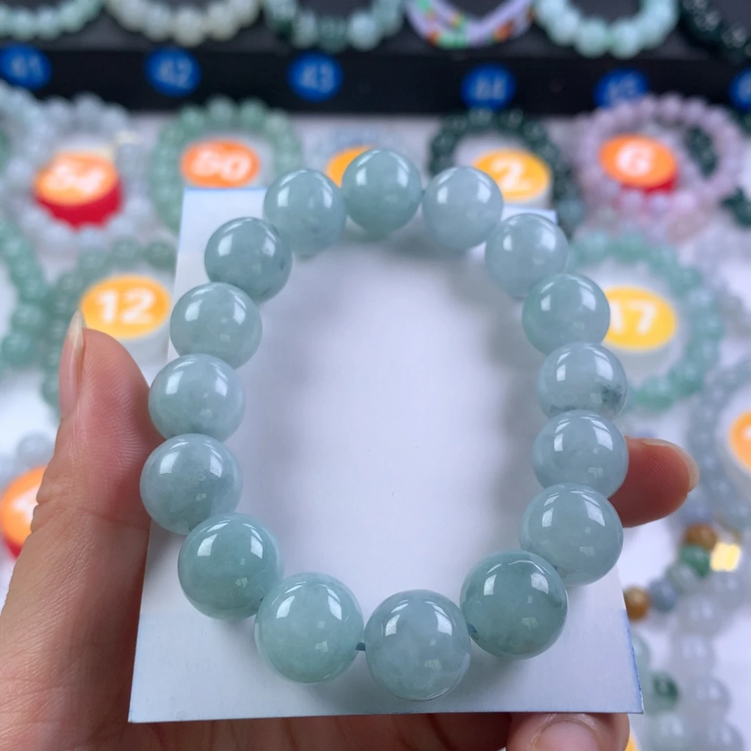 翡翠未镶嵌手链卡13