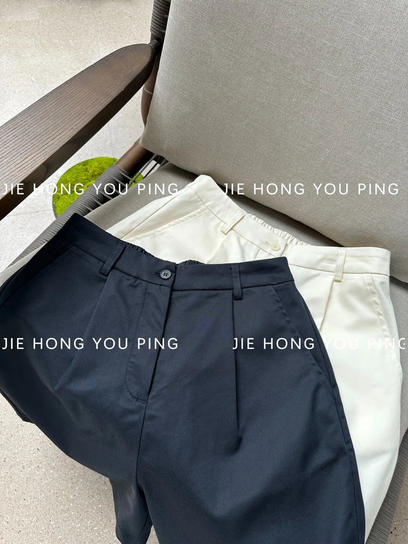 时尚通勤纯色潮流宽松运动休闲短裤夏季女士休闲裤25320