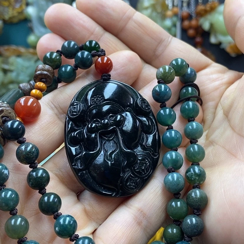 【闪购商品】蛇纹石玉吊坠未镶嵌W***W