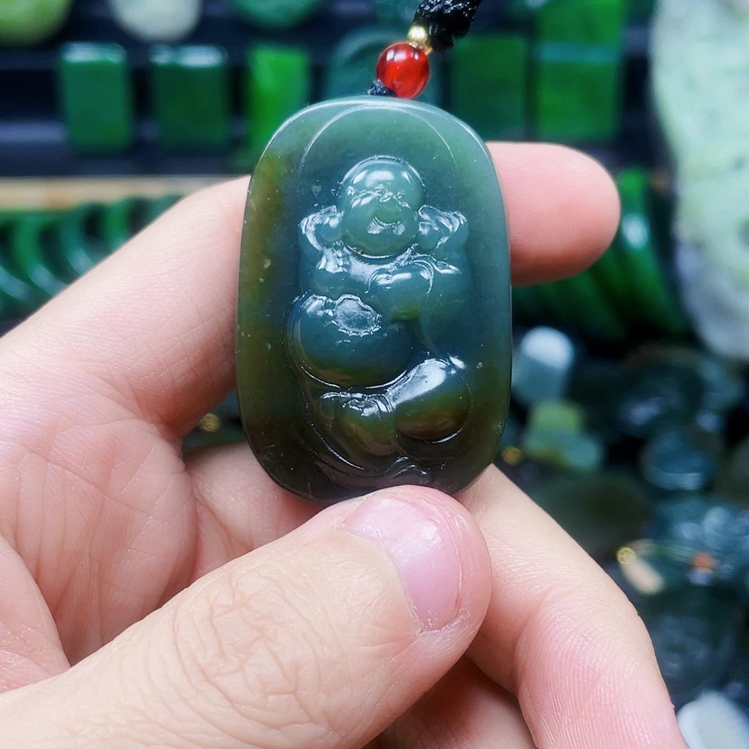 和田玉未镶嵌挂件