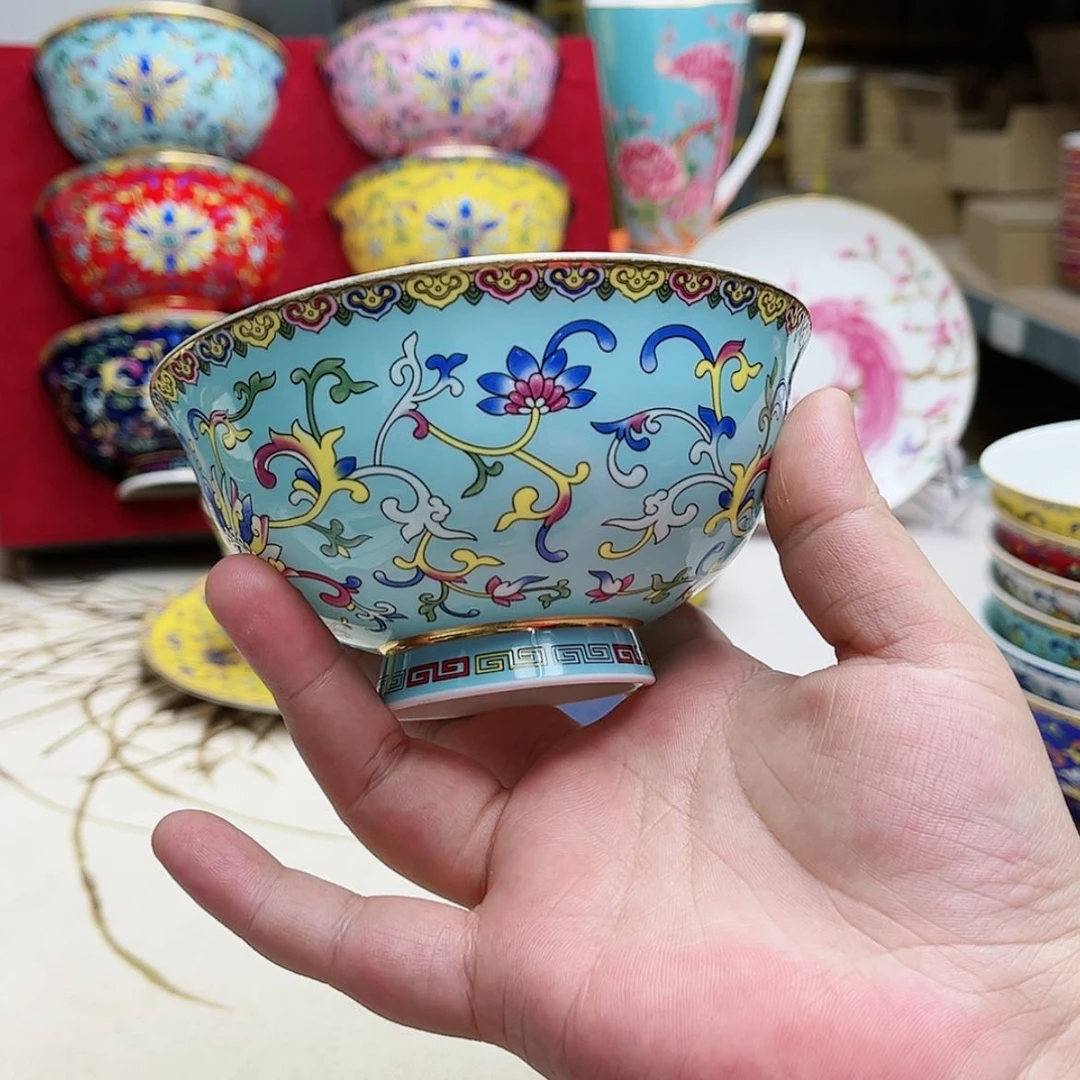 【闪购商品】珐琅4.5英寸12湖水蓝。。。。。