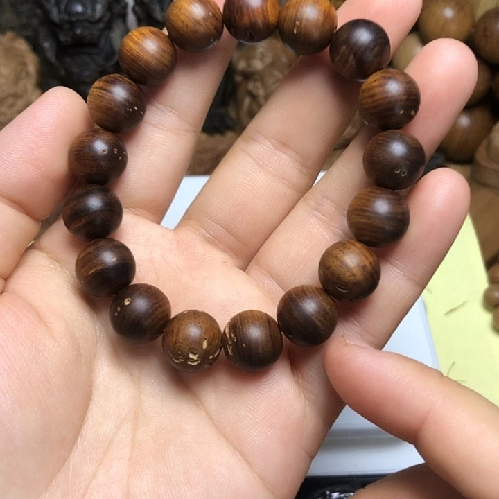 檀香木手串/手链老山檀香1.2微瑕