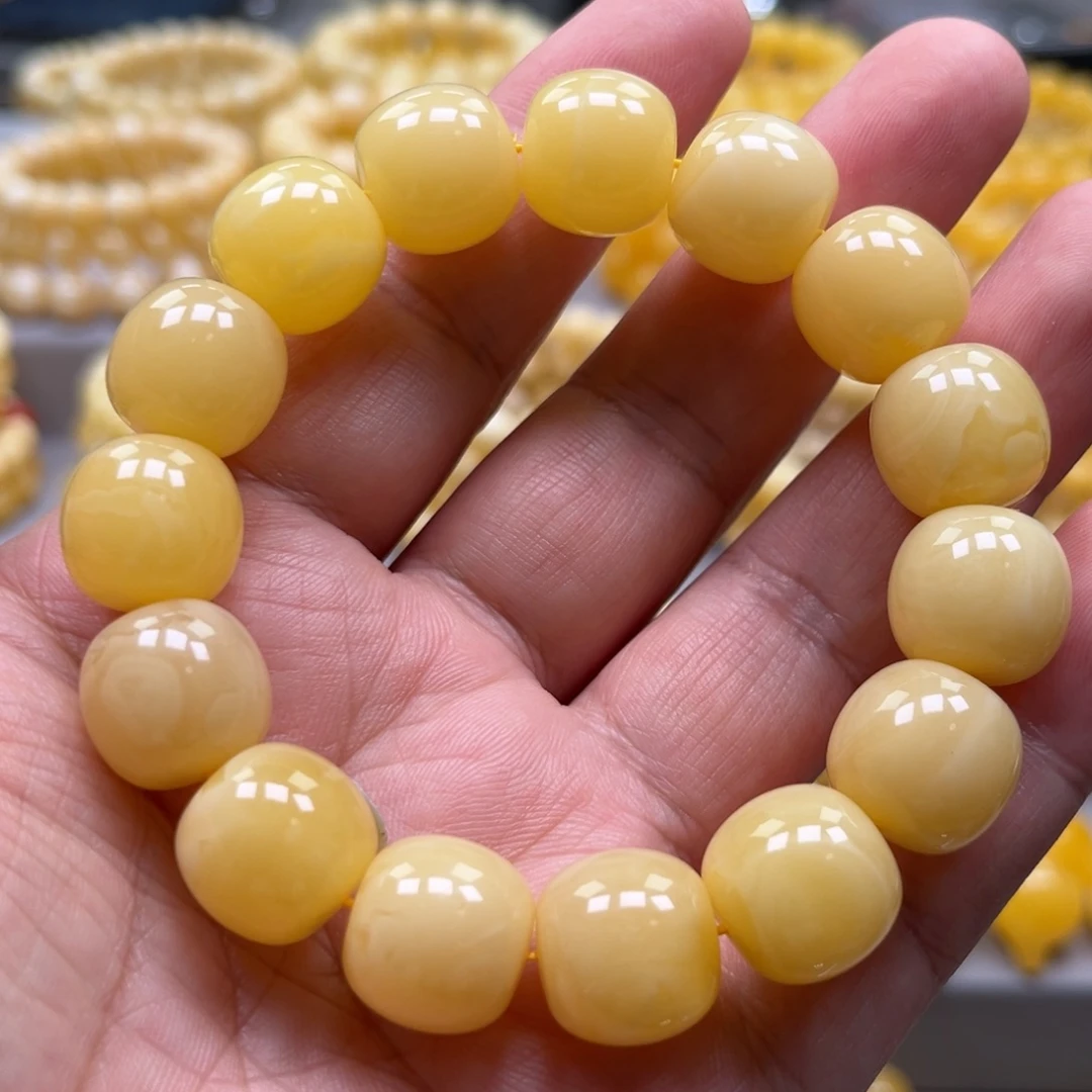 琥珀未镶嵌手链手串