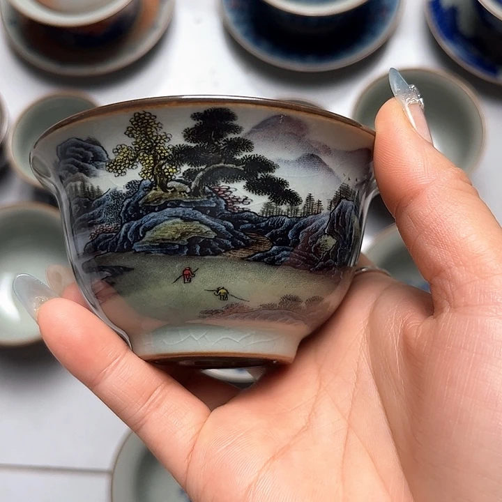 只此青绿压手杯jjj