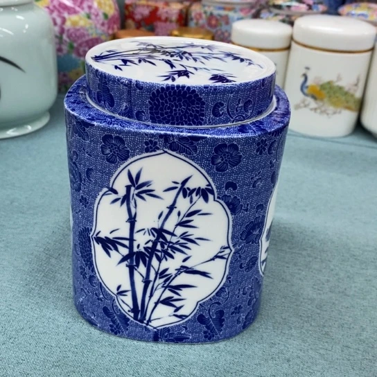 瓷片陶瓷茶叶罐密封罐