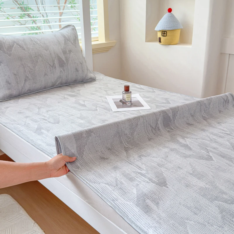 PE凉感软凉席幼儿园学生宿舍单人床夏季专用单凉席套件1米乘2米长