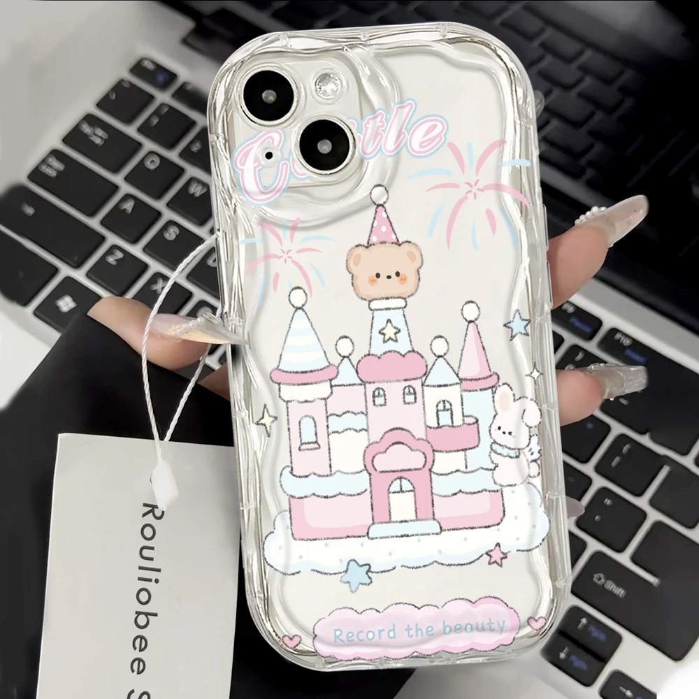 城堡适用华为mate60苹果oppo小米15/14/13promax防摔vivo手机壳女