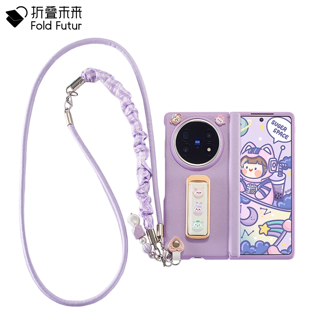 适用vivoXFold5手机壳华为MateX3/X5/X6荣耀V5三星ZFold7全包壳女