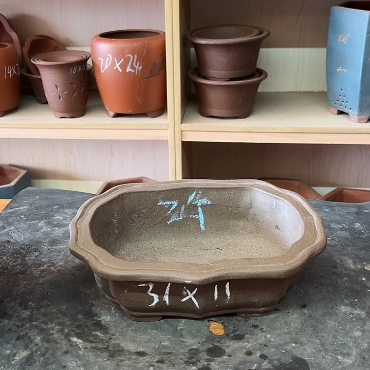紫砂花盆，透气花盆