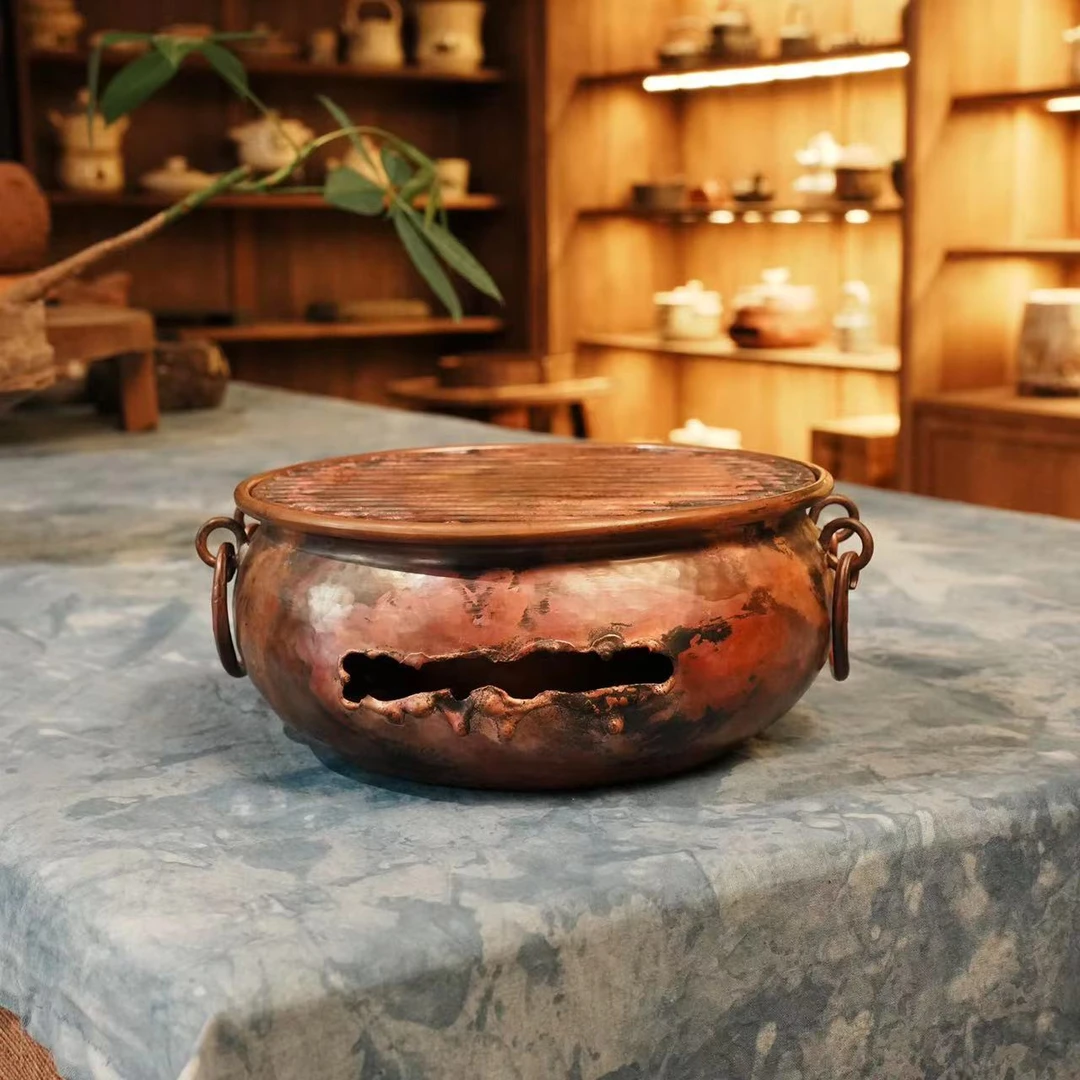 【本朴造物】煎烤火砵风炉,直径22CM,高10CM(器不同0044)