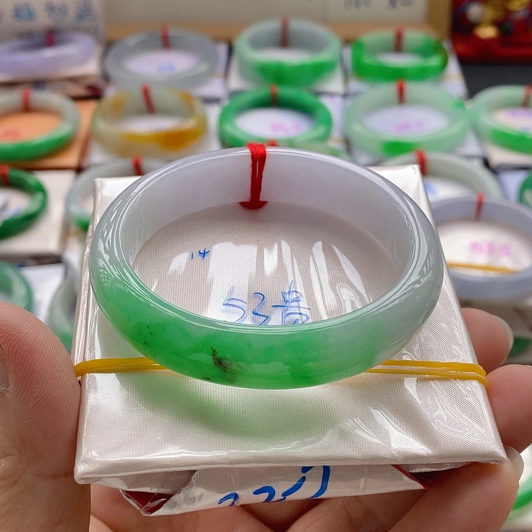 翡翠未镶嵌手镯14号