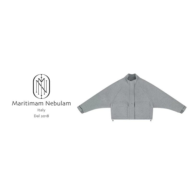 MN立领空气层外套双头拉链抽绳下摆上衣 SZ1680