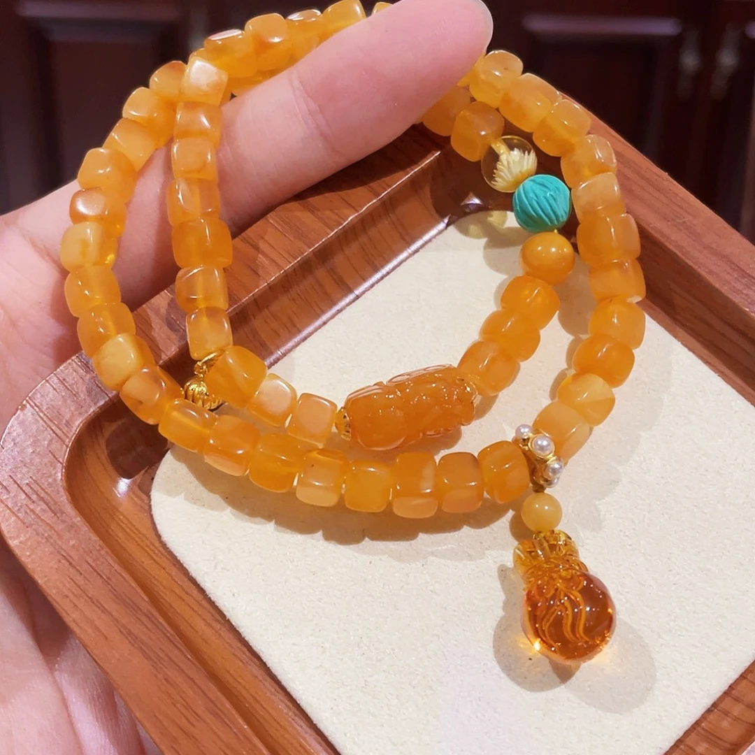 蜜蜡未镶嵌手链手串